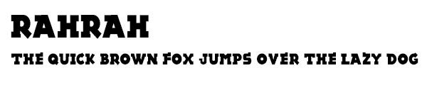 RahRah font