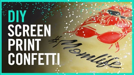 how to make screen print confetti with your heat press