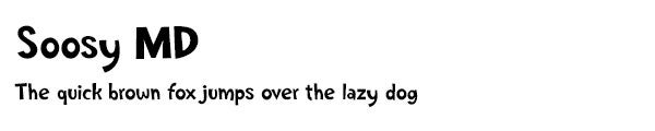 Soosy MD font