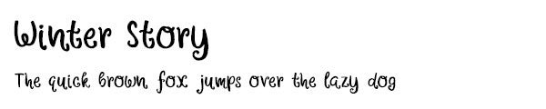 Winter Story font