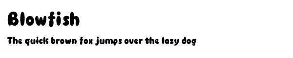 Blowfish font