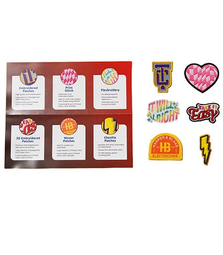 embroidered patch samples