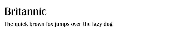 Britannic font