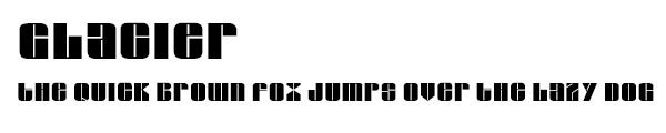 Glacier font