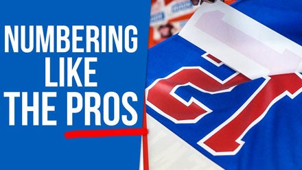 numbering jerseys like the pros with heat transfer numbers