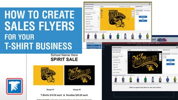 how to create sales flyers for your t-shirt business