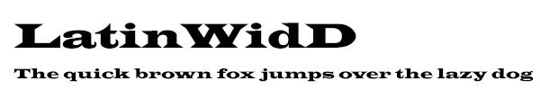 LatinWidD font