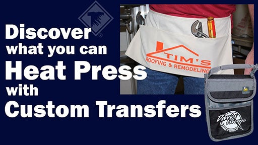 what you can heat print with custom transfers