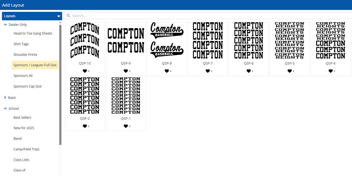 custom shirt designs for leagues and sponsors