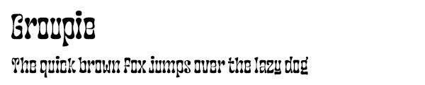 Groupie font