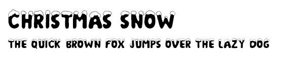 Christmas Snow font