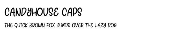 Candyhouse Caps font