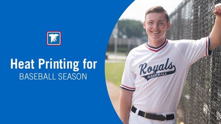 heat printing apparel for baseball season