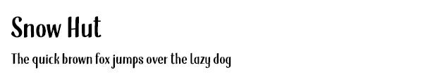 Snow Hut font