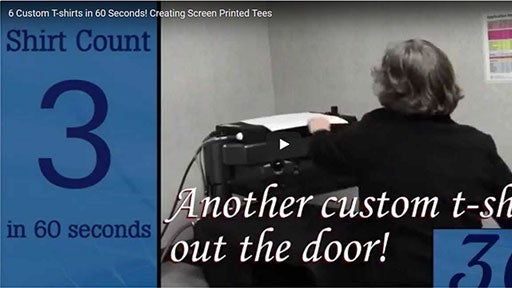 heat printing screen printed tees fast