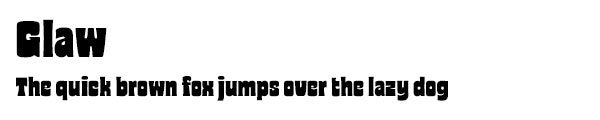 Glaw font