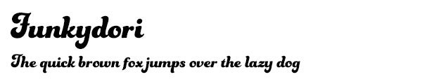 Funkydori font