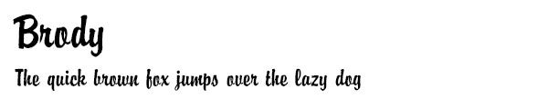 Brody font
