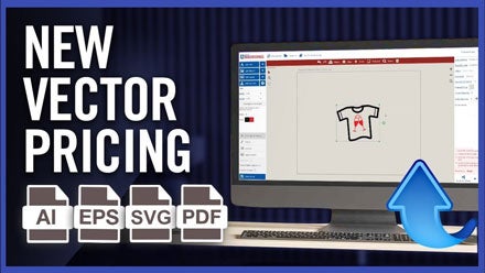 pricing for screen printed transfers using vector artwork