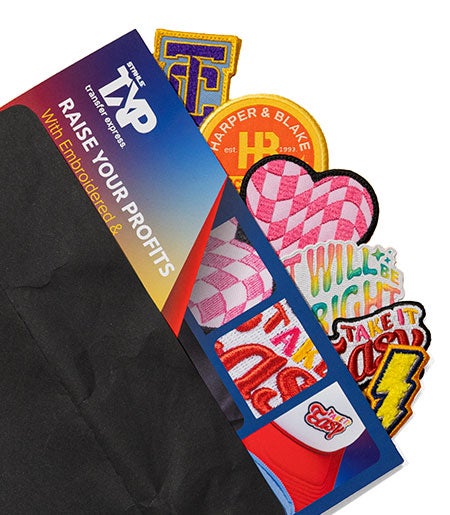 embroidered patch sample pack
