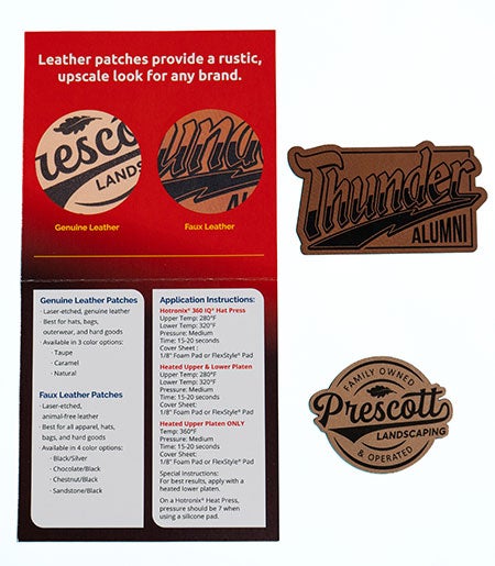 leather patch sample pack