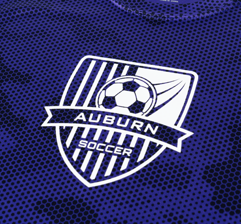 silicone screen printed transfer on polyester