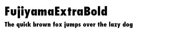 FujiyamaExtraBold font