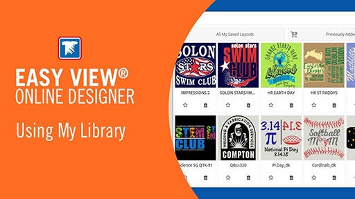 using My Library in Easy View