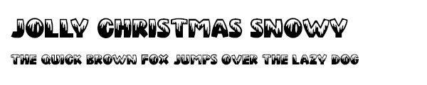 Jolly Christmas Snowy font