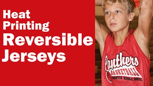 heat printing reversible jerseys