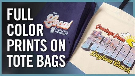 printing full color on tote bags