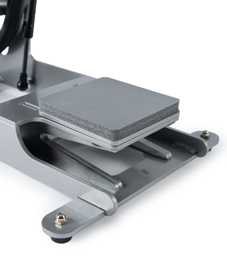 Threadable lower heat press platen