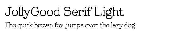 JollyGood Serif Light font