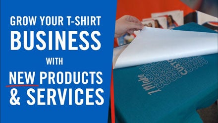 grow your t-shirt business with new products and services