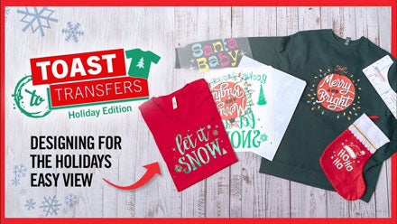 Toast to Transfers Christmas Edition designing in Easy View
