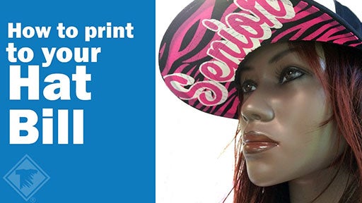 how to print to your hat bill