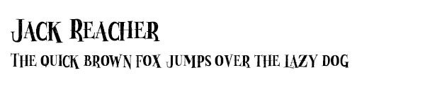 Jack Reacher font