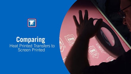 comparing screen printed transfers