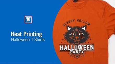 heat printing halloween t-shirts