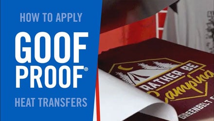 how to apply Goof Proof heat transfers video