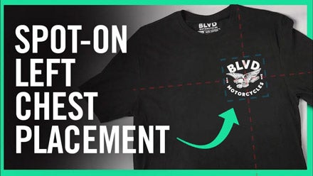 Left Chest Print Placement Made Easy | Videos | Transfer Express