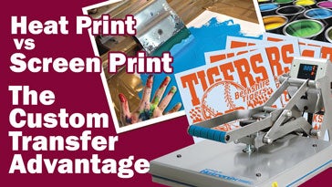 heat printing vs screen printing