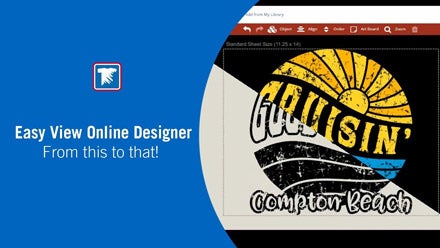 using layouts in Easy View online designer