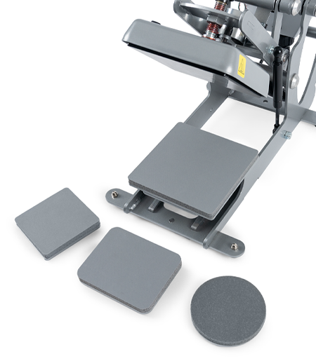 interchangeable platen set for Hotronix Threadable LowRider Heat Press