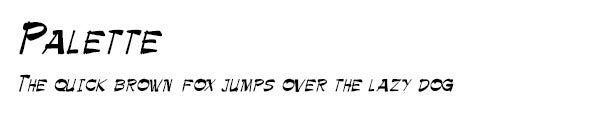 Palette font
