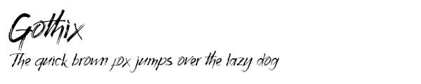 Gothix font