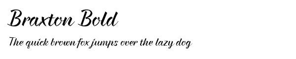 Braxton Bold font
