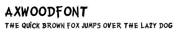 AxWoodFont