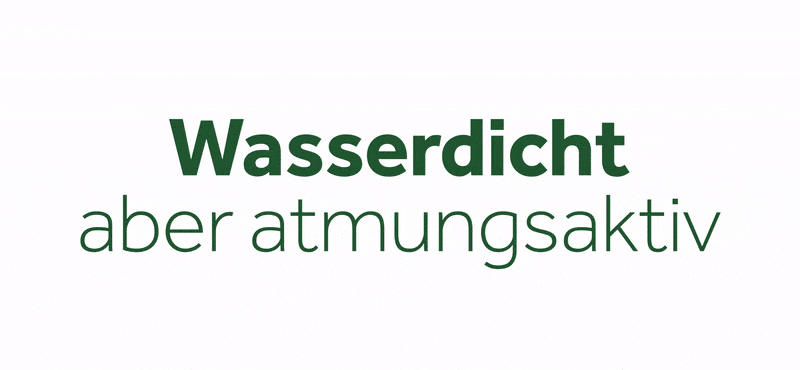 Wasserdicht aber atmungsaktiv