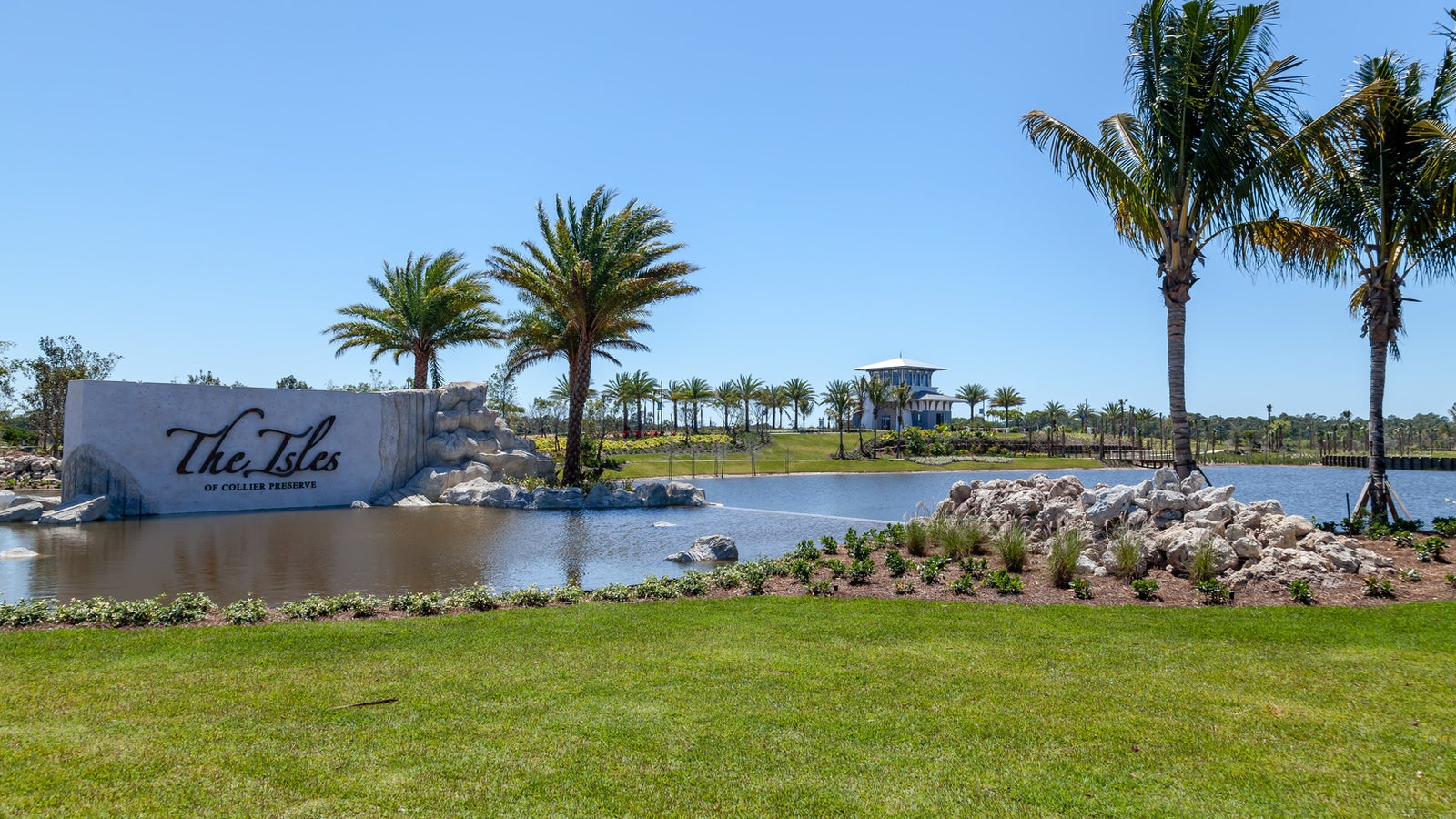 Entrance at The Isles of Collier Preserve in Naples Florida